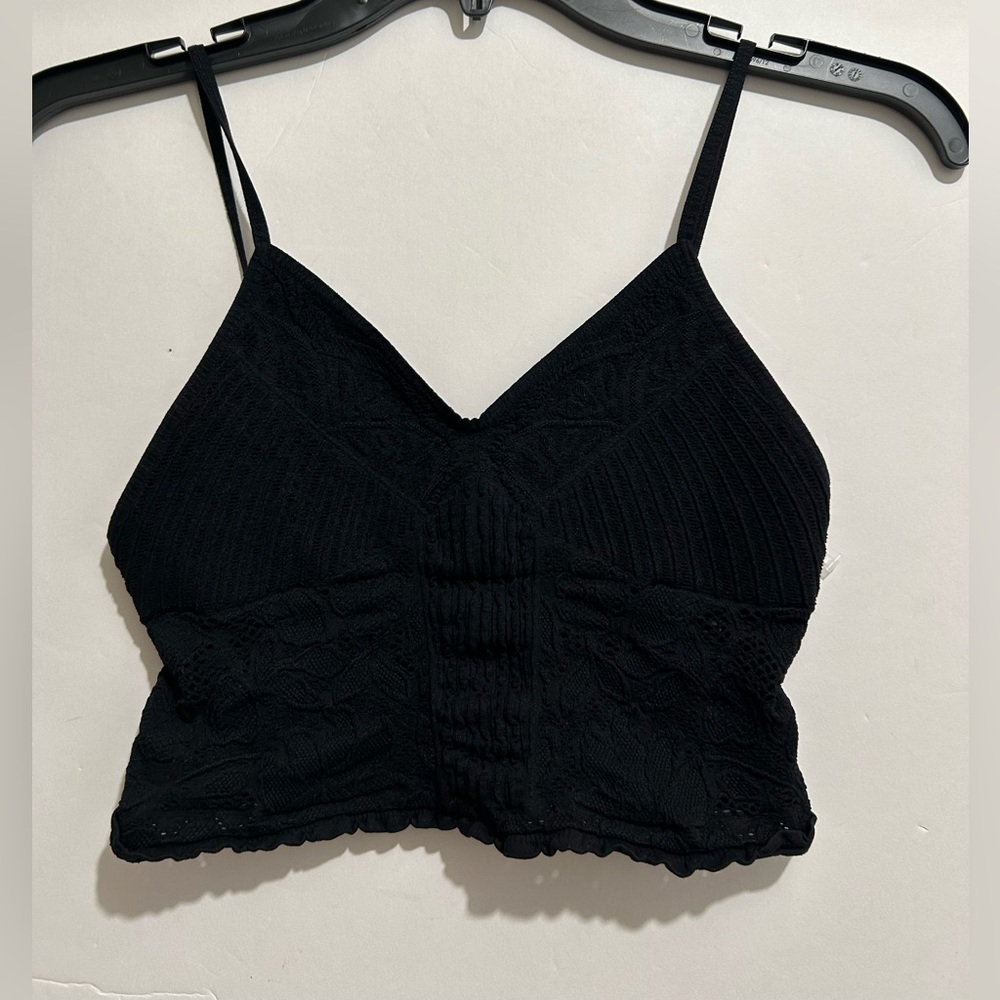 FP Intimately Black Crop Top Size M/L